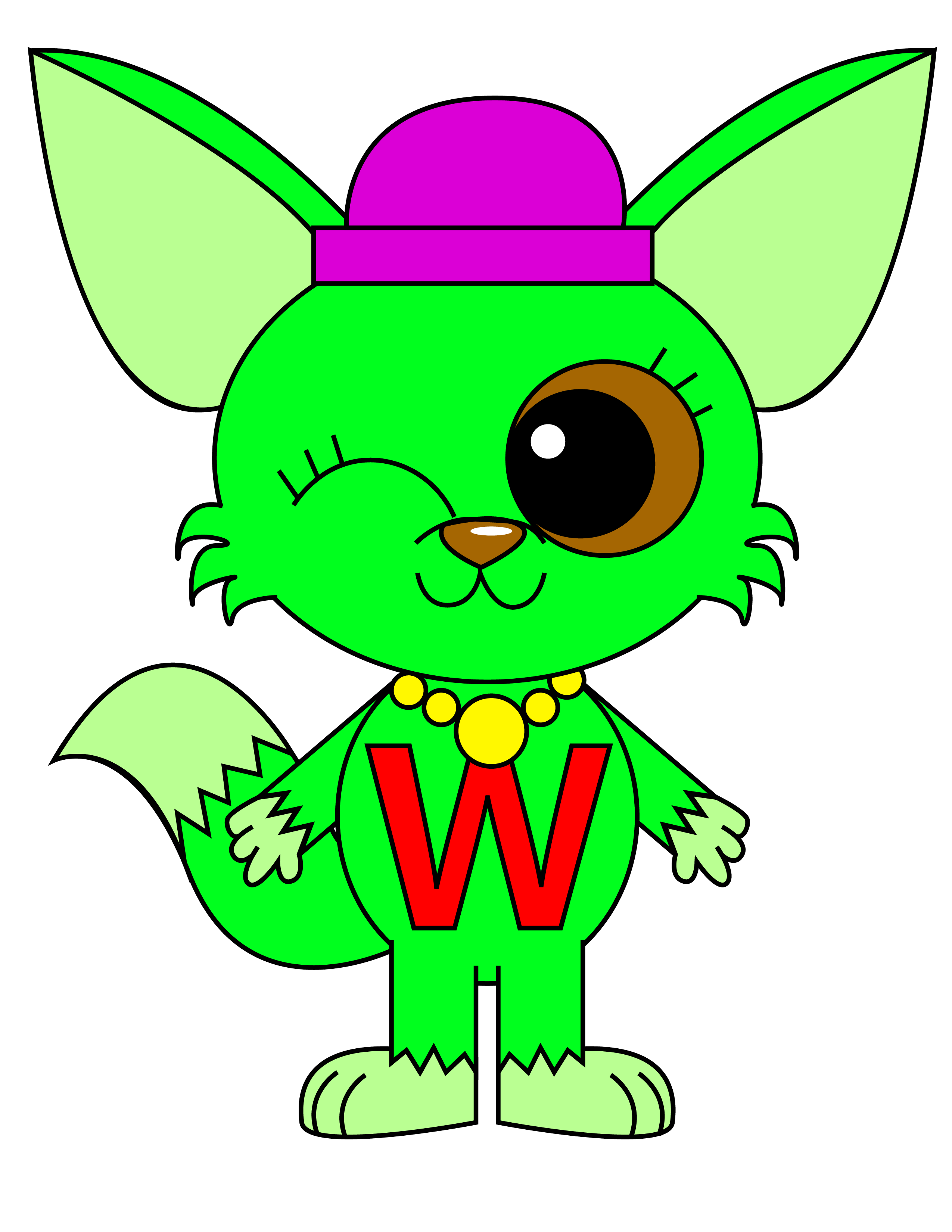 Letter Critter W